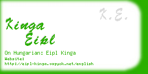 kinga eipl business card